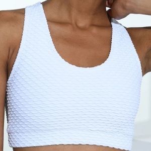 Croco Skin Top White